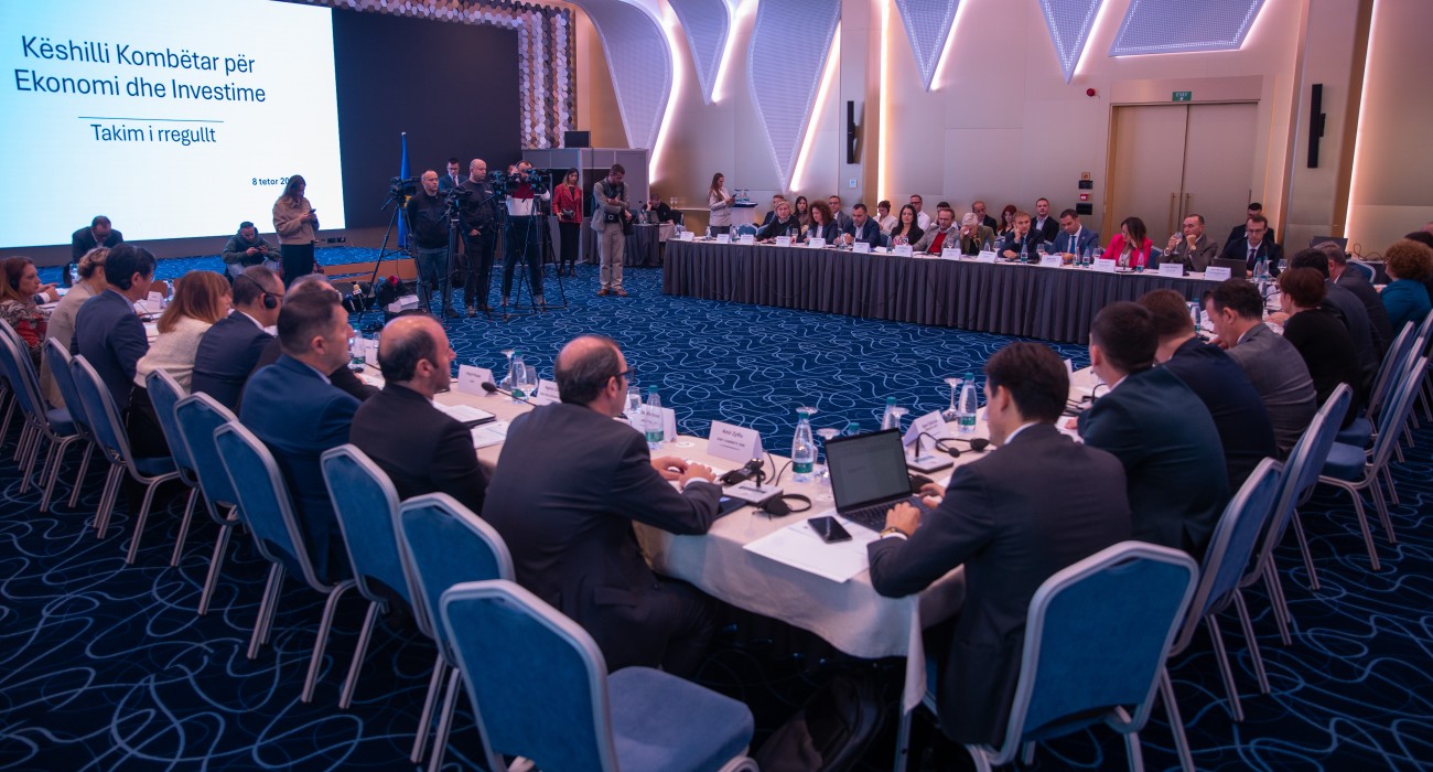 U mbajt takimi i tretë i Këshillit Kombëtar për Ekonomi dhe Investime